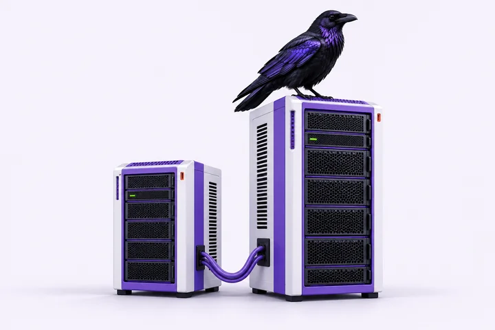 Original Crow VPS & dedicated illustration